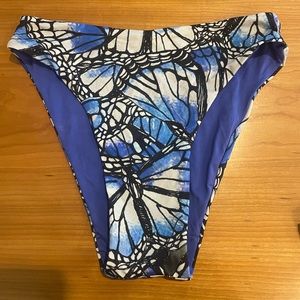 Blue bikini bottoms